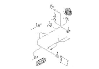 Wiring harness for heater controls