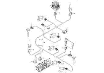Wiring set for electronically regulated air-conditioning