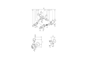 Coolant pump 2.0 ltr. diesel eng.+, CUVE, CUVC, CUWA