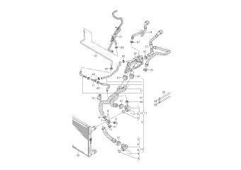 Coolant cooling system 1.4ltr., left petrol eng.+, CZDA, CZDB