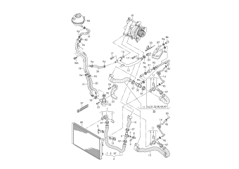 Coolant cooling system 2.0 ltr. petrol eng.+, CAWA, CAWB, CCTA, CCZB, CCZD, CCZC