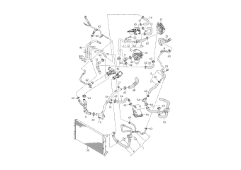 Coolant cooling system 2.0 ltr., left diesel eng.+, CUVE, CUVC, CUWA+G1D