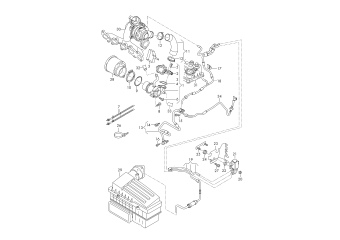 Exhaust gas recirculation, vacuum system 2.0 ltr. diesel eng.+, PR-T0N