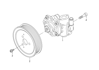 Vane pump for power steering 3.6ltr. 6-cylinder+, petrol engine+, CGRA, CMTA