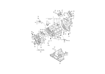 Crankcase housing, sealing flange, oil sump 3.0ltr. diesel engine+, CVVA, CVWA