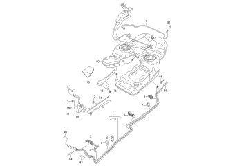 Fuel line petrol engine