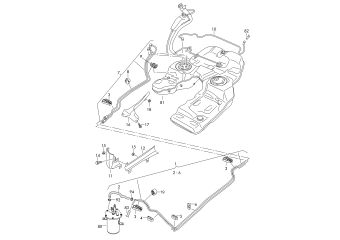 Fuel line diesel engine
