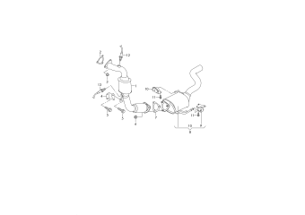 Exhaust pipe with catalyst 3.0ltr. 6-cylinder+, diesel engine+, PR-0GG, 0GZ