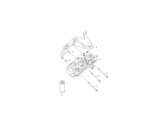 A/c compressor, connecting and mounting parts for compressor 3.0ltr., hybrid 6-cylinder+, petrol engine