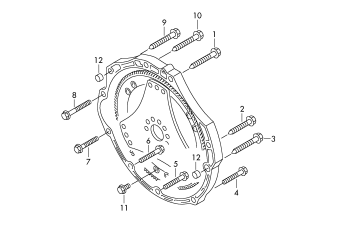 Transmission securing parts, 8-speed automatic gearbox for four-wheel drive NXF, NXH, NXJ, NXK, PXN, PXP, QGE
