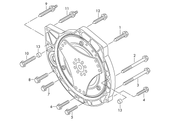 Transmission securing parts, 8-speed automatic gearbox for four-wheel drive NXL, NXM