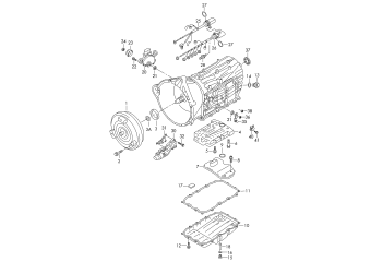Converter, valve body, 8-speed automatic gearbox for four-wheel drive NXF, NXH, NXJ, NXK, NXL, NXM, NXN, NXQ, PXN, PXP, PXQ, QGD, QGE, QVZ