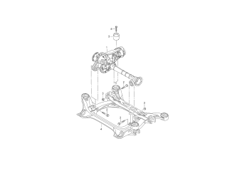 Final drive complete for 8-speed automatic gearbox for models with no differential lock front rear CMTA, CGRA, CJTA, CYJA, CGEA, CGFA, CGNA, CJMA, CRCA, CVWA, CNRB, CVVA, CKDA, CRCD