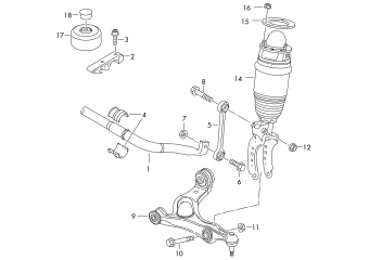 Gas strut, anti-roll bar front PR-1BK, 1BY, 2MA