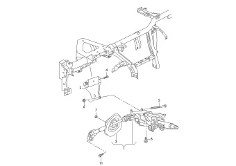 Steering column mechanically adjustable PR-2C5