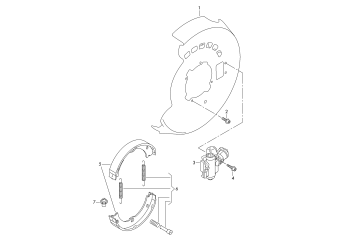 Electronic parking brake rear