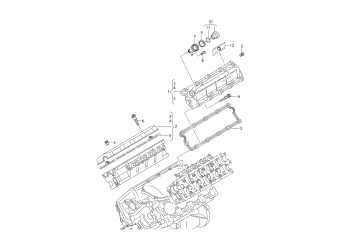 Cylinder head cover 4.2 ltr. 8-cylinder+, diesel engine+, CKDA