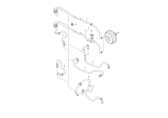 Vacuum hoses for brake servo lhd PR-0K0