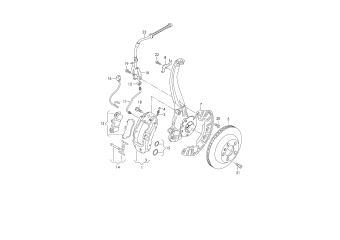 Disc brake front PR-1LC, 1LE