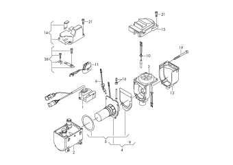 Individual parts, auxiliary heater for water circuit, auxiliary heater for coolant circuit