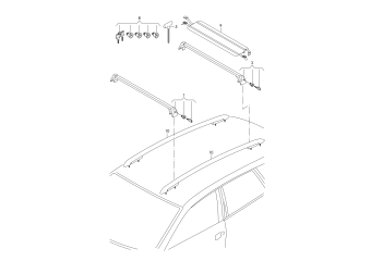 Roof base support PR-3S2, 5W0