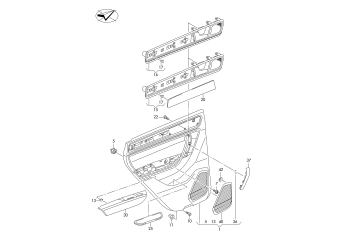 Door panel rear