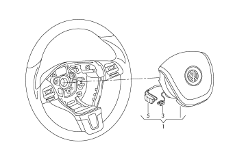 Airbag unit drivers side