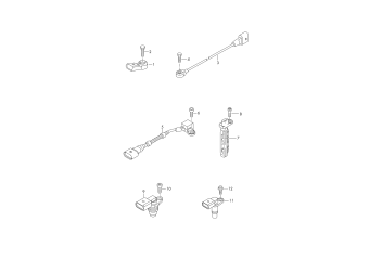 Knock sensor, impulse sender
