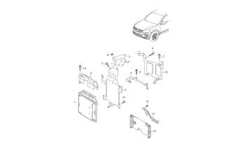 Control unit for diesel engine, fasteners