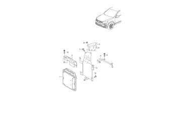 Control unit for petrol engine, fasteners