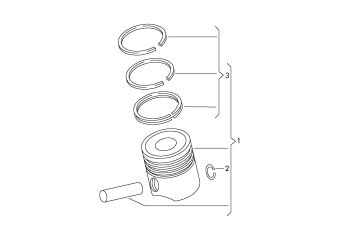 Piston 3.0ltr. diesel engine+, CJMA, CNRB, CRCA, CRCD, CVVA, CVWA