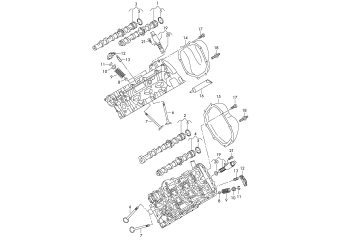 Camshaft, valves 3.0ltr. petrol engine+, CGEA, CGFA, CJTA, CYJA