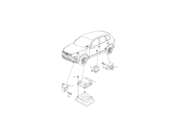 Electrical parts for airbag 22.06.2015 and after lhd PR-4UE, 4UP