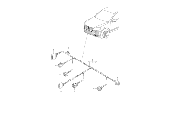 Wiring harness: front, front frame