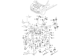 Wiring set for engine CKDA
