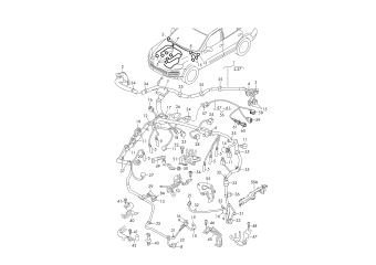 Wiring set for engine CJMA, CVWA, CNRB, CRCA, CVVA, CRCD