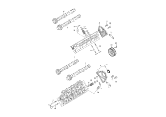 Camshaft, valves 4.2 ltr. diesel engine+, CKDA
