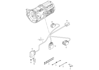 Wiring harness for gearbox