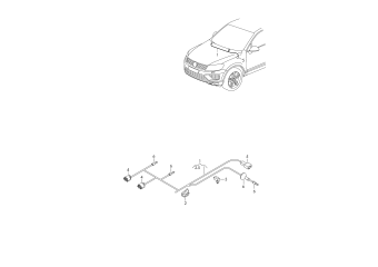 Wiring set for heated spray nozzle