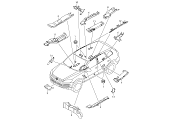 Cable guide, cable holder, wiring harness for interior