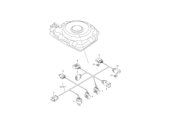 Adapter wiring set for reducing agent tank