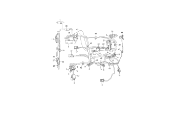 Seat frame wiring harness