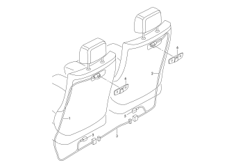 Wiring harness for rear seat entertainment rse