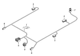 Roof wiring harness