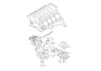 Oil pump 4.2 ltr. petrol engine+, CGNA