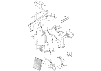 Coolant cooling system 3.0ltr., feed diesel engine+, CJMA, CRCA, CNRB