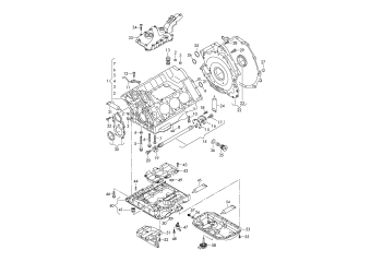 Cylinder block, oil sump 3.0ltr. petrol engine+, CGEA, CGFA, CJTA, CYJA