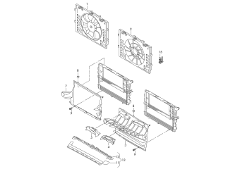 Fan ring, air guide 3.0-4.2ltr. 6-,8-cyl.