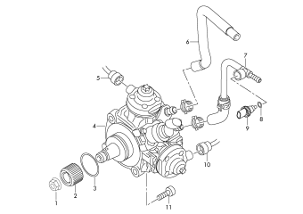 High pressure pump 3.0ltr. diesel engine