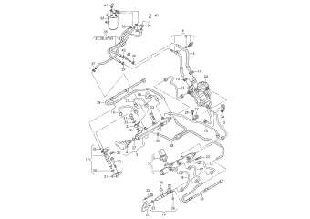 Fuel rail, injector unit 3.0ltr. diesel engine